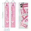 Dia de Cuidados com a Fita Rosa Transfronteiriço Painel Decoração de Atmosfera Personalizada Bandeira de Jardim Cortina de Porta Bandeira de Corda de Promoção de Evento