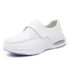 Zapatos de Enfermera de Terciopelo Grueso para Otoño e Invierno para Mujer con Velcro Amortiguación de Aire Suela Suave No Cansan los Pies para Estar de Pie Mucho Tiempo Antideslizantes Exclusivos Transfronterizos Zapatos Médicos y de Enfermería