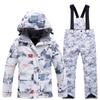 Traje de esqui infantil para meninas, traje de esqui quente e espesso para áreas externas, à prova de vento e repelente de água, recém-chegado