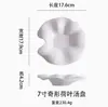 Prato de louça de porcelana branca chinesa conceito artístico fusão louça de mesa cerâmica irregular prato de sopa para comida ocidental prato de prato frio de hotel criativo com formato especial