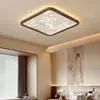 [Transfronteiriço] Iluminação Principal de Corredor e Sala de Estar, Luminária de Teto Vintage, Espectro de Luxo Leve, Madeira de Nogueira, Semelhante a uma Nuvem, Estilo Mid-Century