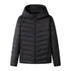 Chaqueta de plumón ligera con capucha corta de invierno para mujer, abrigo cálido de alta calidad a prueba de frío para deportes al aire libre