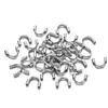 Protetor de Fio Tubo em U de Aço Inoxidável Galvanizado Fivela de Acabamento Ferradura Fivela de Conexão Acessórios para Colares e Joias DIY Acessórios