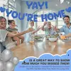 ¡Yay Ya Estás en Casa! Banner de Brillo para Mujeres y Hombres, Fiesta de Bienvenida a Casa, Regreso Militar, Decoración para Fiesta de Bienvenida a Casa