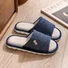 Pantuflas de lino para hombres y mujeres, adecuadas para todas las estaciones, transpirables, absorbentes del sudor, de suela suave, antideslizantes, silenciosas, para parejas, uso en casa, sandalias de tela