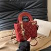 Bolso Pequeño Bordado Shangxin Lingge para Mujer Nuevo 2025 Estilo Coreano Bolso de Hombro Cruzado Versátil Bolso Portátil Daffy