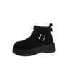 Botas Populares Europeas de Suela Gruesa para Mujer 2025 Nuevo Estilo Británico Botines Cortos Retro Esmerilados Botas Birkenstock Versátiles