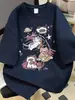 Nova Camiseta Gráfica de Gato Kawaii Desenho Animado Masculina Algodão Manga Curta Gola Redonda Verão Estampa Anime Y2K Street