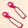 Cierre de Langosta de Plástico Colorido con Cadena de Cuentas Pintadas Accesorios para Joyería DIY Materiales para Colgantes de Arte con Cuentas Hechos a Mano Juguete de Dibujos Animados