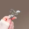 Pinza para el pelo con flor de pedrería de piedra Ojo de Gato avanzada, tamaño pequeño, Pinza de temperamento para el pelo, Pinza refinada para flequillo, Joyería antigua para el pelo