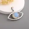 Colgante de Piedra Natural Cristalina Ojo del Diablo Transfronterizo, Colgante Europeo y Americano Personalizado Ojo de Ángel Retro, Venta al por Mayor desde el Fabricante