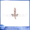 Pulsera Pandora de plata de ley S925 con cuentas de plata y cobre blanco, accesorios de bricolaje, colgante de sol con lazo