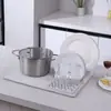 Tapete escorredor de secagem rápida cozinha isolamento americano de mesa americano ocidental tapete para panela tapete anti-escaldante escorredor canadense louça copo