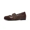 Zapatos Mary Jane Augushideng para Mujer 2026 Nuevo Estilo Vintage de Otoño con Aumento Interno de Altura, Elegantes y Cómodos para Usar con Faldas