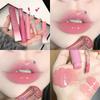Cappuvini Brillo de Vidrio Jugo Brillo de Labios Fudge Gelatina Brillo Espejo Brillo de Labios Lápiz Labial para Mujer Maquillaje