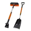 Pala para Nieve Pala para Quitar Nieve de Coche Cepillo para Nieve Raspador de Hielo Multifuncional Montado en Vehículo Retráctil Giratorio Desmontable Artefacto para Quitar Nieve