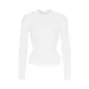 Camiseta de Manga Comprida Camiseta Feminina de Manga Comprida Modeladora de Corpo Gola Redonda Justa Camada Base Feita Sob Medida