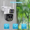 V380PRO Cámara tipo Bola HD WiFi para Exteriores Impermeable con Enlace de Pistola y Doble Lente Xiongmai