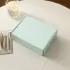 Caja de Almacenamiento de Joyería Azul Texturizada al por Mayor en Stock para Anillos, Pendientes, Collares, Pulseras y Cajas de Empaque para Joyería