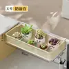 Estante Colgante de Escritorio de Hierro Estante de Almacenamiento Multicapa Estante para Macetas de Alféizar de Ventana Soporte para Plantas Suculentas de Escritorio de Oficina