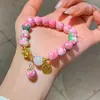 Pulseira de Zircônia em Forma de Laço com Contas Esmaltadas Novo Estilo Chinês Retrô Pulseira da Moda Versátil Pulseira de Estilo de Alto Padrão para Mulheres