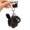 Venda quente desenho animado fofo animal de estimação de pelúcia com cabelo frito pingente de boneca rede popular acessórios para pendurar na bolsa gatinho com cabelo frito presente atacado