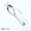 Cuchara de Acero Inoxidable para Uso Doméstico, Cuchara para Comer Infantil, Cuchara para Sopa de Adulto, Cuchara Plana Espesada, Cuchara Profunda para Sopa, Exportación