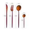 Vajilla de Acero Inoxidable Portuguesa Juego de Cubiertos Occidentales de Alta Gama Cuchillo para Bistec, Tenedor y Cuchara Juego de Cuchara Pública Tenedor Cuchara de Café Tenedor de Postre