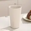 Venta Directa de Fábrica Paja de Trigo Simple Taza para Beber en Casa y Oficina Creativa Linda Pareja Color Sólido Taza Redonda