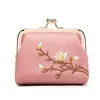 Nuevo modelo Jin Yuan Bao mini billetera portátil, bolso de mano de material PU, monedero de estudiante bordado, fuente directa