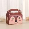 Caja para Muffins de Granja de Animales de Dibujos Animados Caja de Embalaje para Pasteles Nueva de Fondo Cuadrado Caja de Papel Kraft para Pasteles Carat Venta al por Mayor