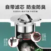 Desagüe emergente universal antiolor para lavabo con rejilla filtrante, accesorio de baño anti-fugas