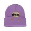 Chapéu de Tricô Bordado Fofo de Preguiça para Cruzamento de Fronteiras da Amazon Chapéu de Lã para Casal Homens e Mulheres Chapéu Quente de Animal para o Frio
