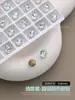 Rhinestones K9 con Forma Especial y Dorso Puntiagudo, Similares a los Usados por Huazi, Rhinestones de Cristal Rosa-Azul Claro, Brillo Deslumbrante, Forma Cuadrada, Multifacéticos Rhinestones para Arte de Uñas, Estilo Francés