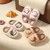 Pantuflas de algodón de invierno para niños y niñas, con temática de dibujos animados, para interior, forradas de felpa, cálidas y antideslizantes, disponibles en stock
