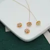 Novos Acessórios DIY para Centro de Flores, Brincos de Zircônia 10mm com Conservação de Cor, Grampos de Cabelo, Materiais para Joias Galvanizados em Cobre Atacado