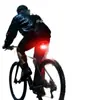Luz Trasera para Bicicleta, Luz de Advertencia Nocturna Multifuncional Impermeable de Alto Brillo, Equipo Magnético Portátil para Ciclismo de Montaña y Carretera