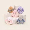 Conejo Wendi Original Estilo Chino Nuevo Colgante de Peluche Sentado de 4 pulgadas Llavero para Bolso de Nicho Boutique Venta Caliente