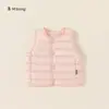 Jaqueta de Penas de Inverno Youbao para Meninas, Cor Sólida, Penas de Pato Branco, Estilo Leve 2026 Jaqueta de Penas para Meninos
