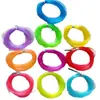 Nuevo Cuerda Trenzada de Plástico Hecha a Mano de Fibra de Vidrio Hueca Sólida Hilo de Cuentas de Cristal Coloridas Transparentes Suave Metabo