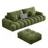 Sofá de Chenilla y Terciopelo para Ocio en la Sala de Estar, Sofá Modular Simple de Gama Alta para Hogares Pequeños y Medianos, Sofá de Tela de Línea Recta