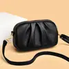 Bolsa feminina fashion com toque de luxo, bolsa transversal para celular, nova e versátil carteira de moedas 2026, bolsa de ombro plissada moderna e estilosa
