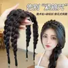 Peruca Moderna Tranças Trança Espinha de Peixe Acessório de Cabelo com Coroa Alta Fita Mágica Magnética Trança Torcida Faixa de Cabelo Faixa de Cabelo com Trança Longa