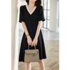 Vestido Negro de Seda Pesada de Alta Gama de 19 Momme, Elegante Vestido de Seda, Vestido Negro de Verano para Mujer 2026