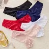 Bragas de Encaje para Mujer, Exclusivamente para Ventas Transfronterizas, Calzones de Encaje para Mujer, Entrepierna de Algodón Puro, Ropa Interior Cómoda