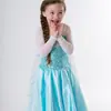 Saia Roupas Infantis Menina Linda Lantejoulas Fio Externo Costura Vestido Fantasia Fada Princesa