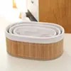 Cesta de Almacenamiento de Bambú Multifuncional Caja para Artículos Varios de Escritorio Estilo Simple Hogar Amazon Caja de Almacenamiento de Bambú Comercio Exterior