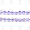 8/10/12mm K9 Accesorios para Joyería de Gama Alta Cristales de Vidrio Facetados Brillantes Cuentas de Cristal de Trébol de Cuatro Hojas de la Suerte