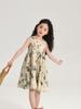 Vestido para Niñas Pudding Haruxia Recién Llegado Estilo Coreano Algodón Cómodo Transpirable Vestido Largo para Bebé Vestido Floral
