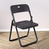 Silla Plegable Taburete Respaldo Plástico Portátil Simple Dormitorio Creativo Computadora Oficina Hogar Exterior Adulto Silla de Comedor